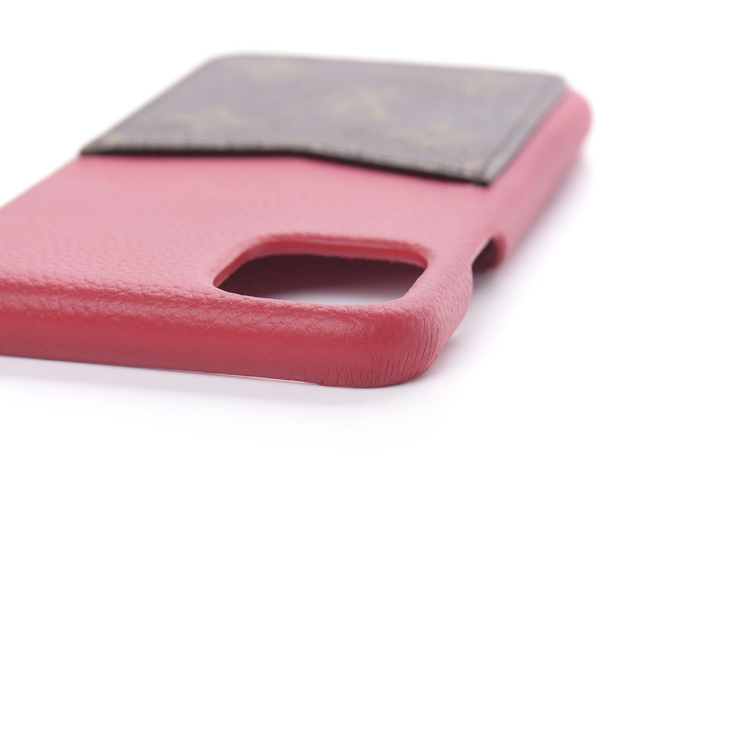 Calfskin Monogram iPhone 11 Pro Max Bumper Scarlet