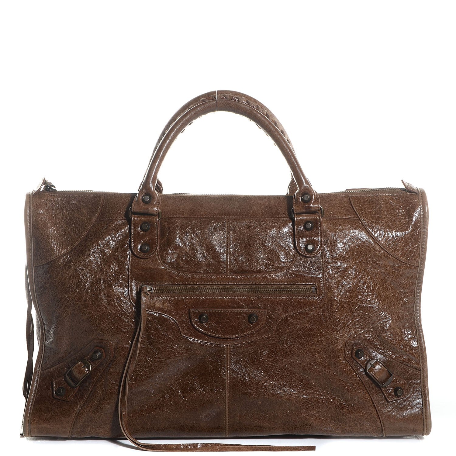 Balenciaga BALENCIAGI Chevre Classic Hardware Work Truffle 1 of 11