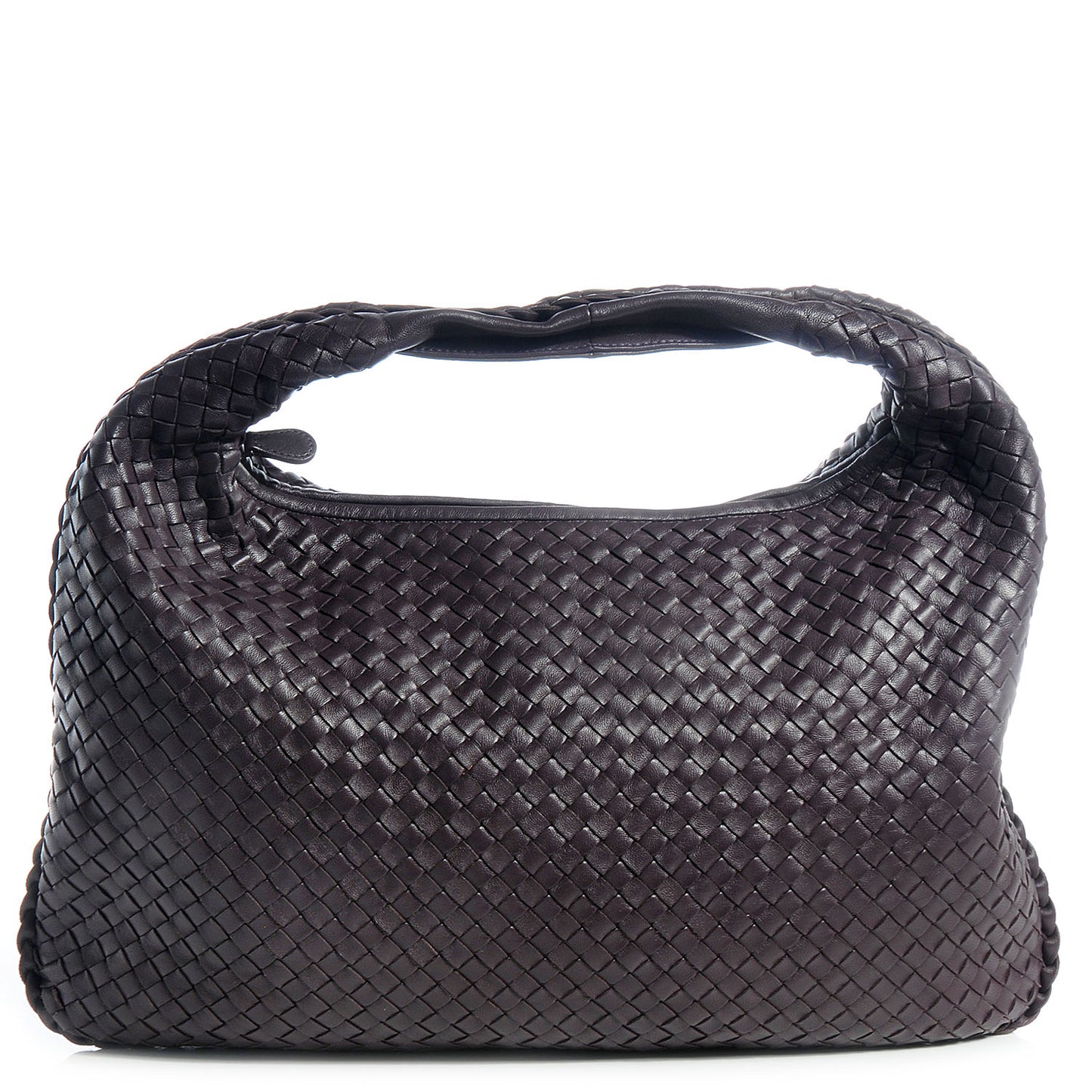 Nappa Intrecciato Large Veneta Hobo Ebano
