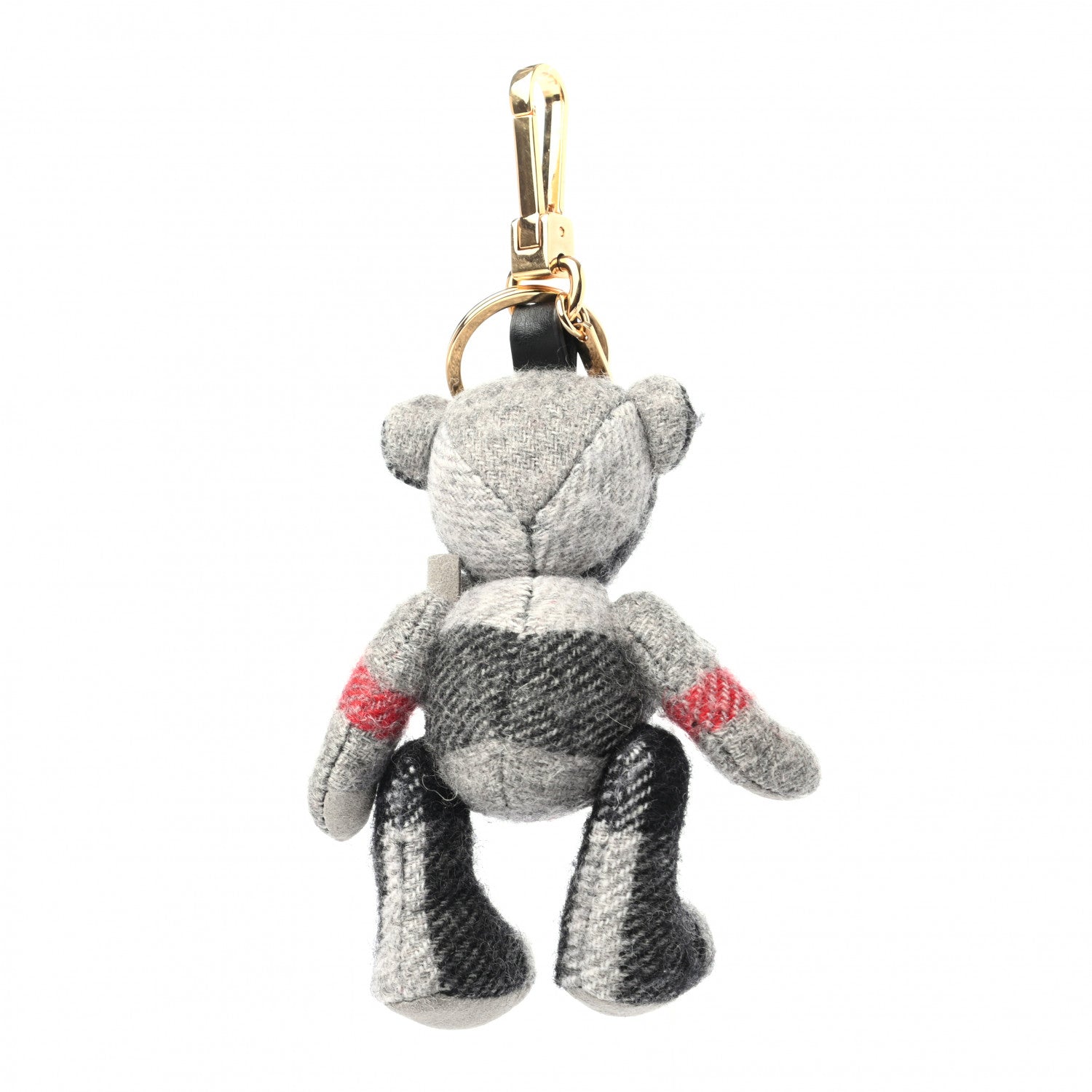 Burberry Cashmere House Check Thomas Bear Bag Charm Stone 2 of 5