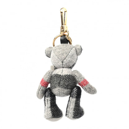 Burberry Cashmere House Check Thomas Bear Bag Charm Stone 2 of 5