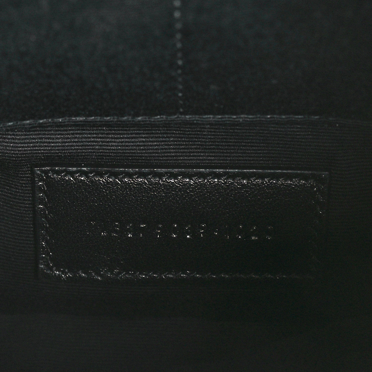 Saint Laurent Lambskin Matelasse Chevron Monogram A5 Wristlet Black 7 of 11
