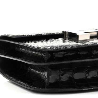 Hermes Shiny Alligator Constance 18 Black 9 of 10