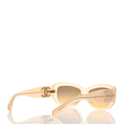 Chanel Acetate Rectangle Sunglasses 5493-A Light Yellow 4 of 7