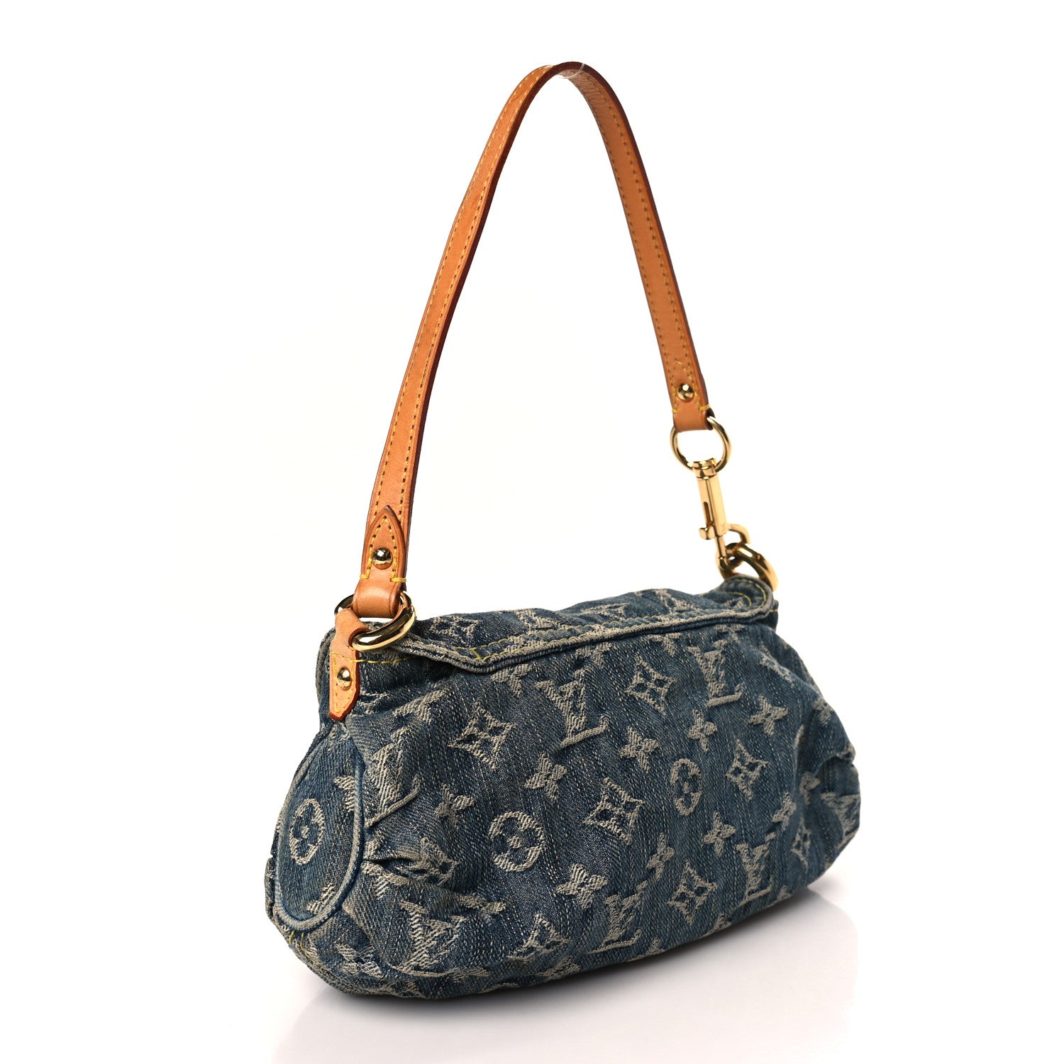 Louis Vuitton Monogram Denim Mini Pleaty Blue 3 of 9