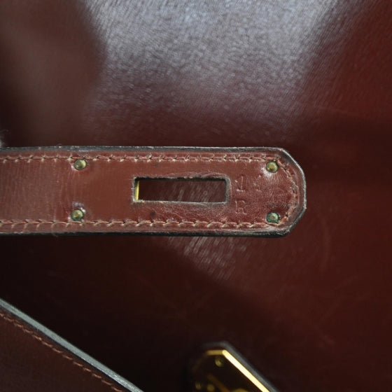 Hermes Box Kelly 32 Bordeaux 10 of 10