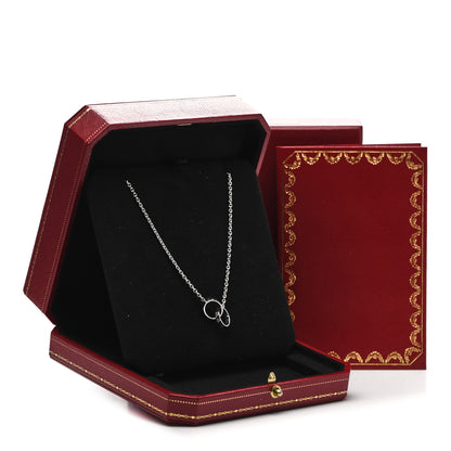 Cartier 18K White Gold Interlocking LOVE Necklace 7 of 7