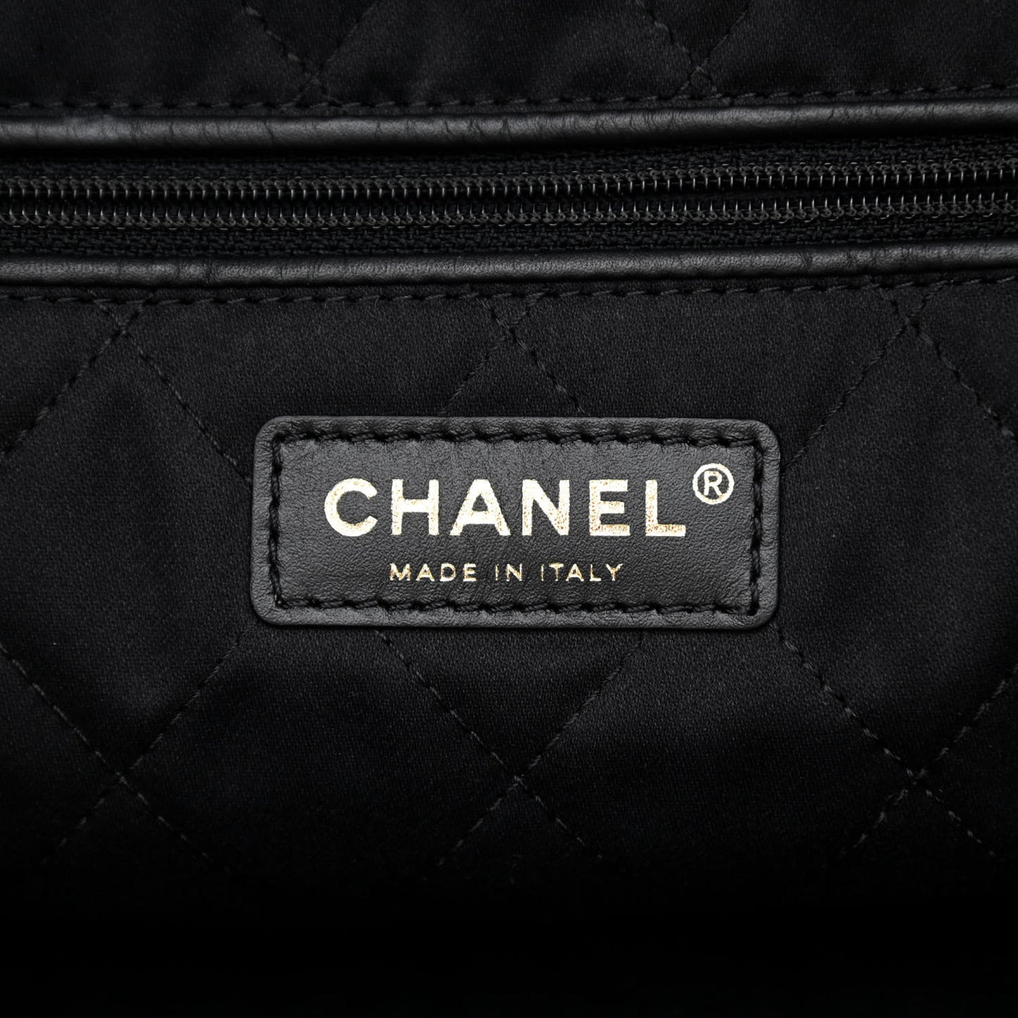 Calfskin Quilted Small Chanel 22 Black