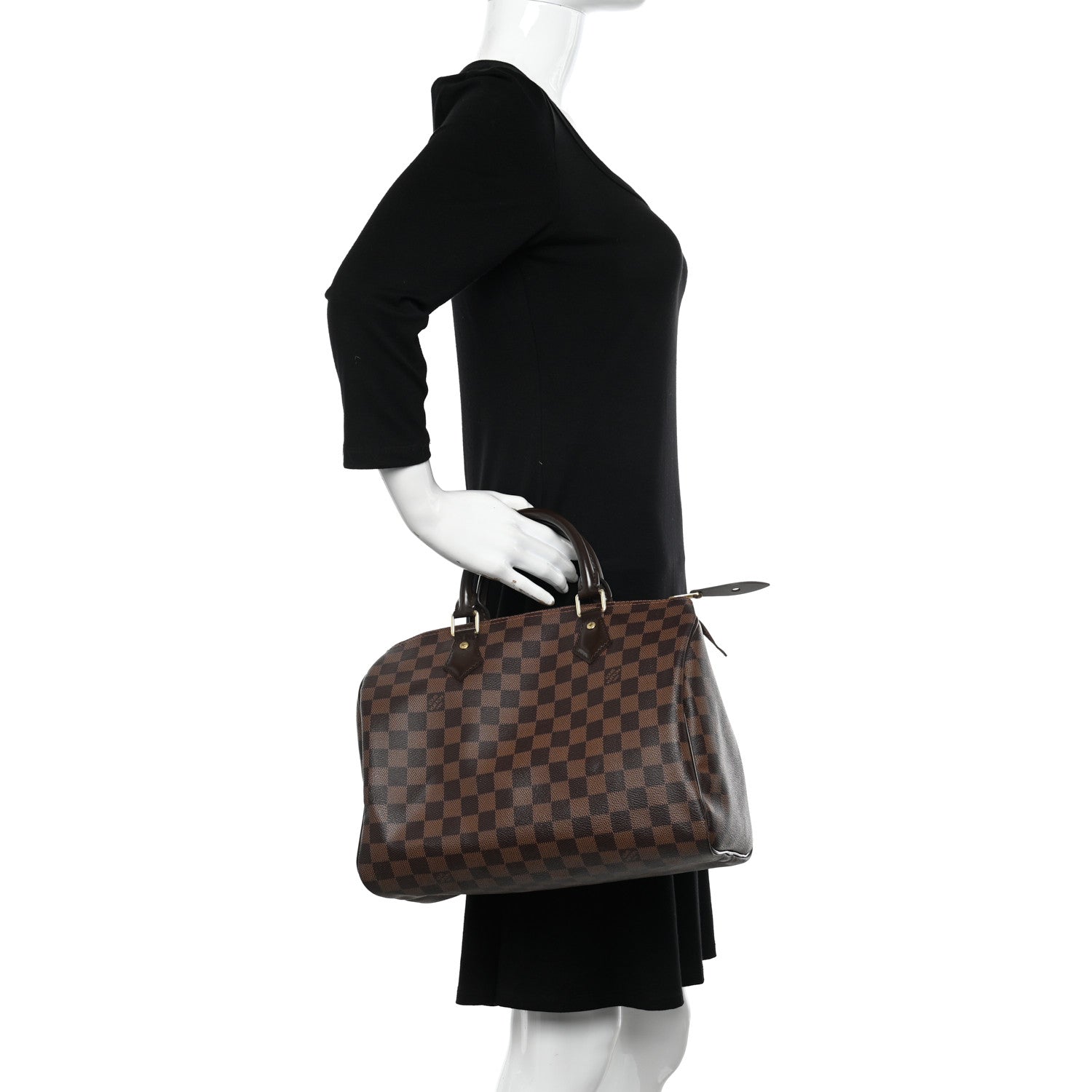 Louis Vuitton Damier Ebene Speedy 30 2 of 15