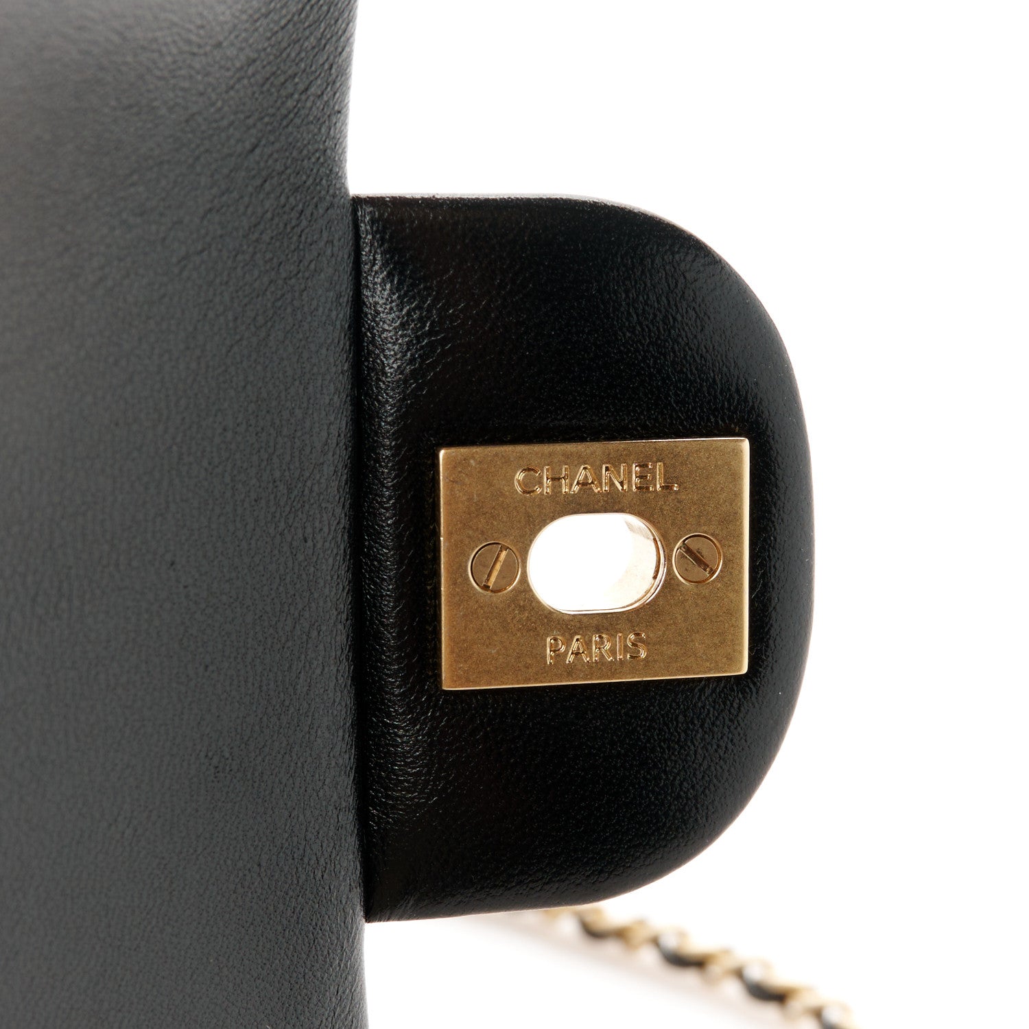 Chanel Lambskin Quilted Mini Rectangular Pearl Crush Flap Black 6 of 12