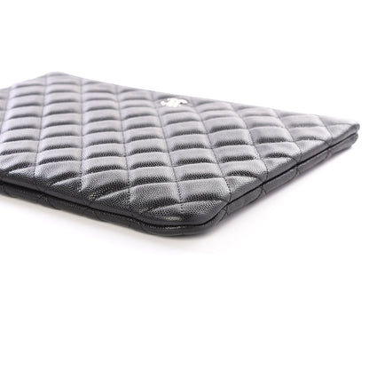 Chanel Caviar Quilted Medium Cosmetic Case Black 6 of 9