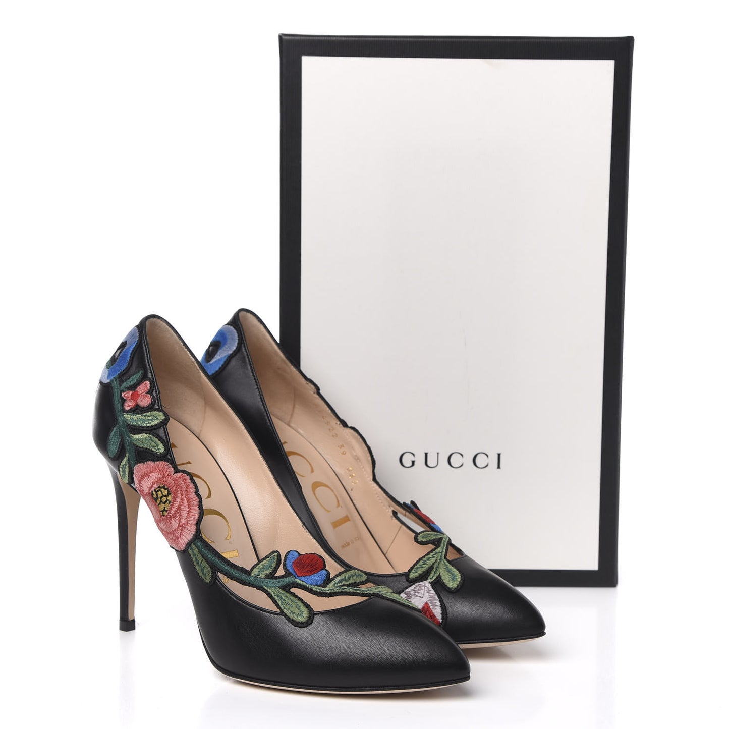 Calfskin Ophelia High Heel Pumps 39 Black