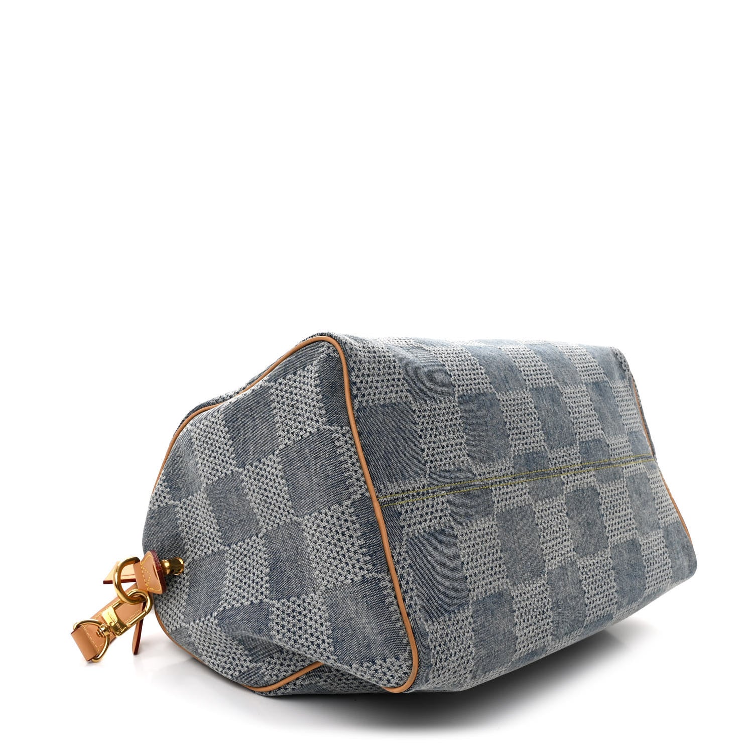 Louis Vuitton Damier Denim 3D Speedy Bandouliere 40 Bleu 4 of 9