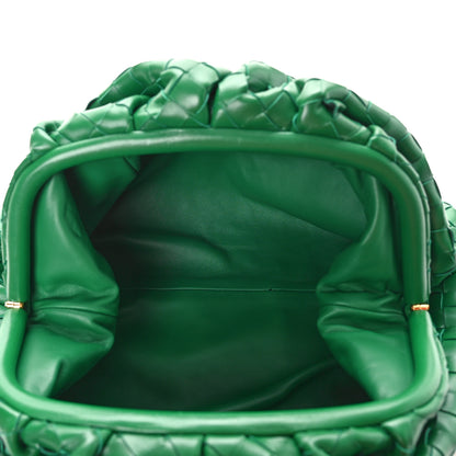 Bottega Veneta Nappa Maxi Intrecciato The Pouch Oversized Clutch Racing Green 5 of 10