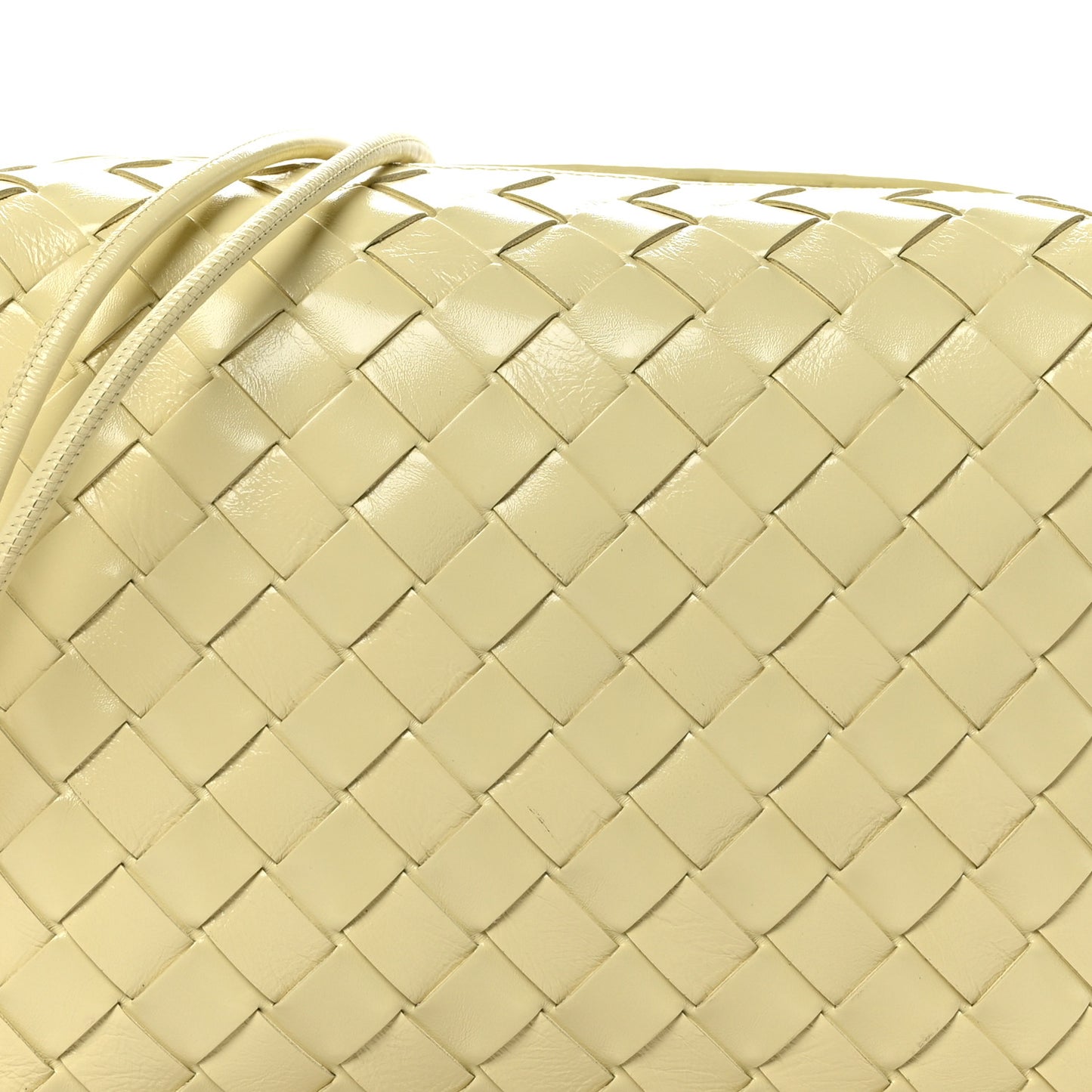 Nappa Intrecciato Small Loop Camera Bag Ice Cream