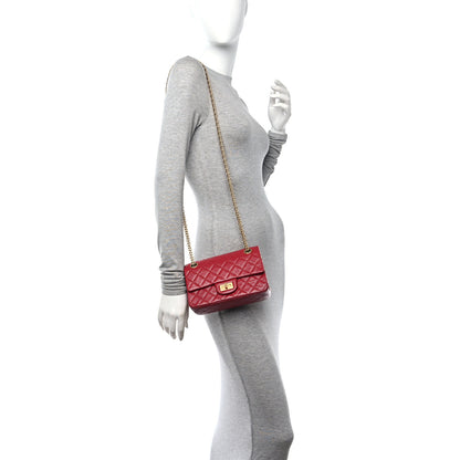 Chanel Aged Calfskin Quilted 2.55 Reissue Mini Flap Red 2 of 10
