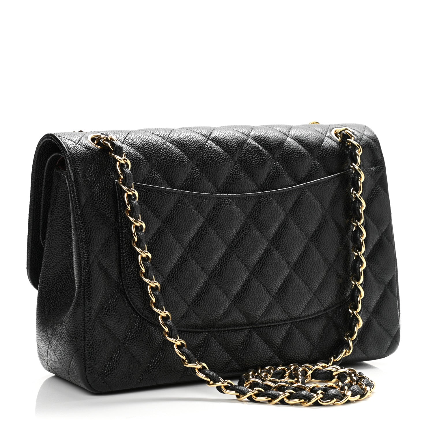 Chanel Caviar Quilted Jumbo Double Flap Black 3 of 10