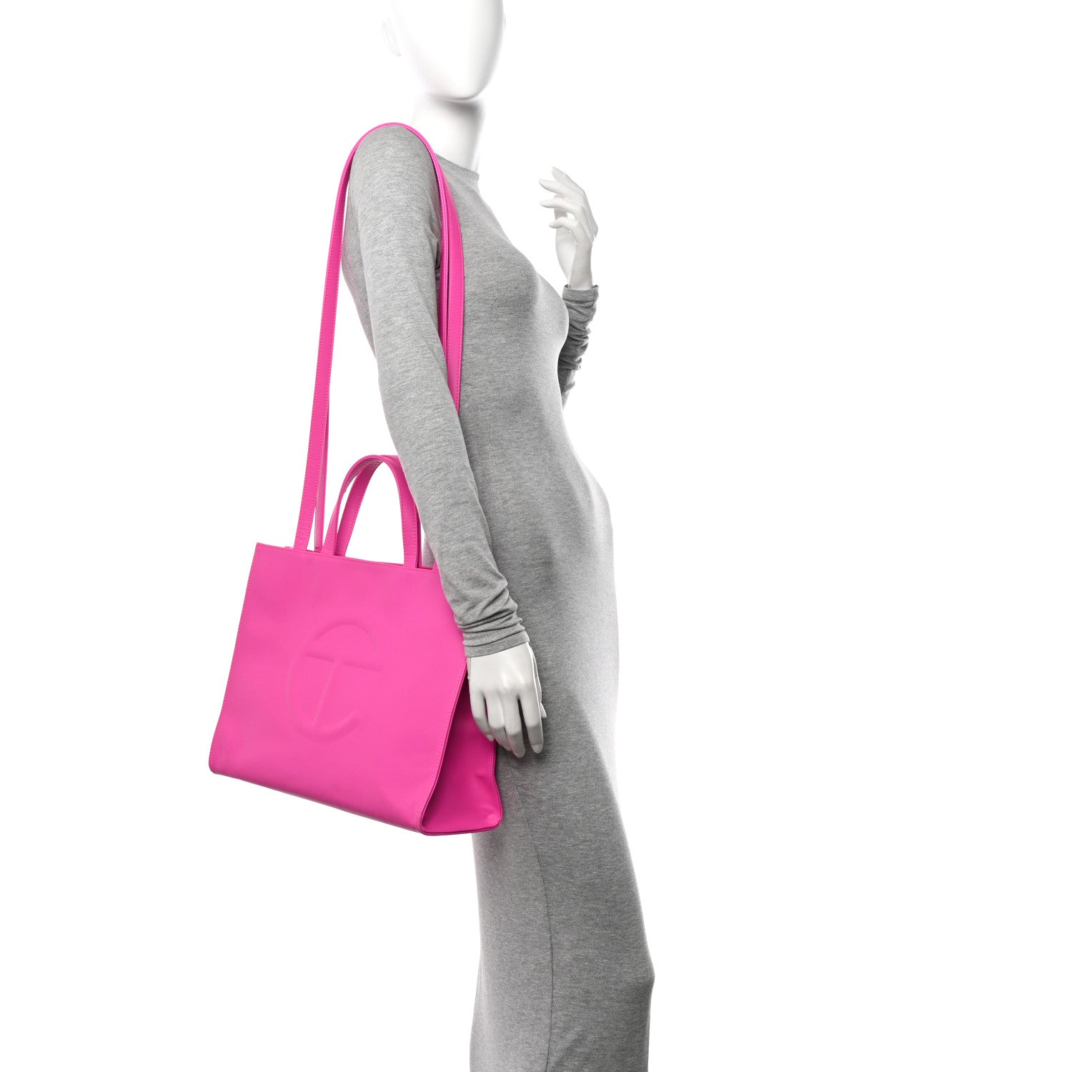 Telfar Vegan Leather Medium Shopping Bag Azalea 2 of 12