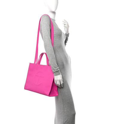 Telfar Vegan Leather Medium Shopping Bag Azalea 2 of 12