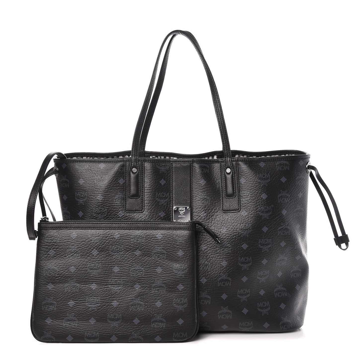 Visetos Large Liz Reversible Shopper Tote Black