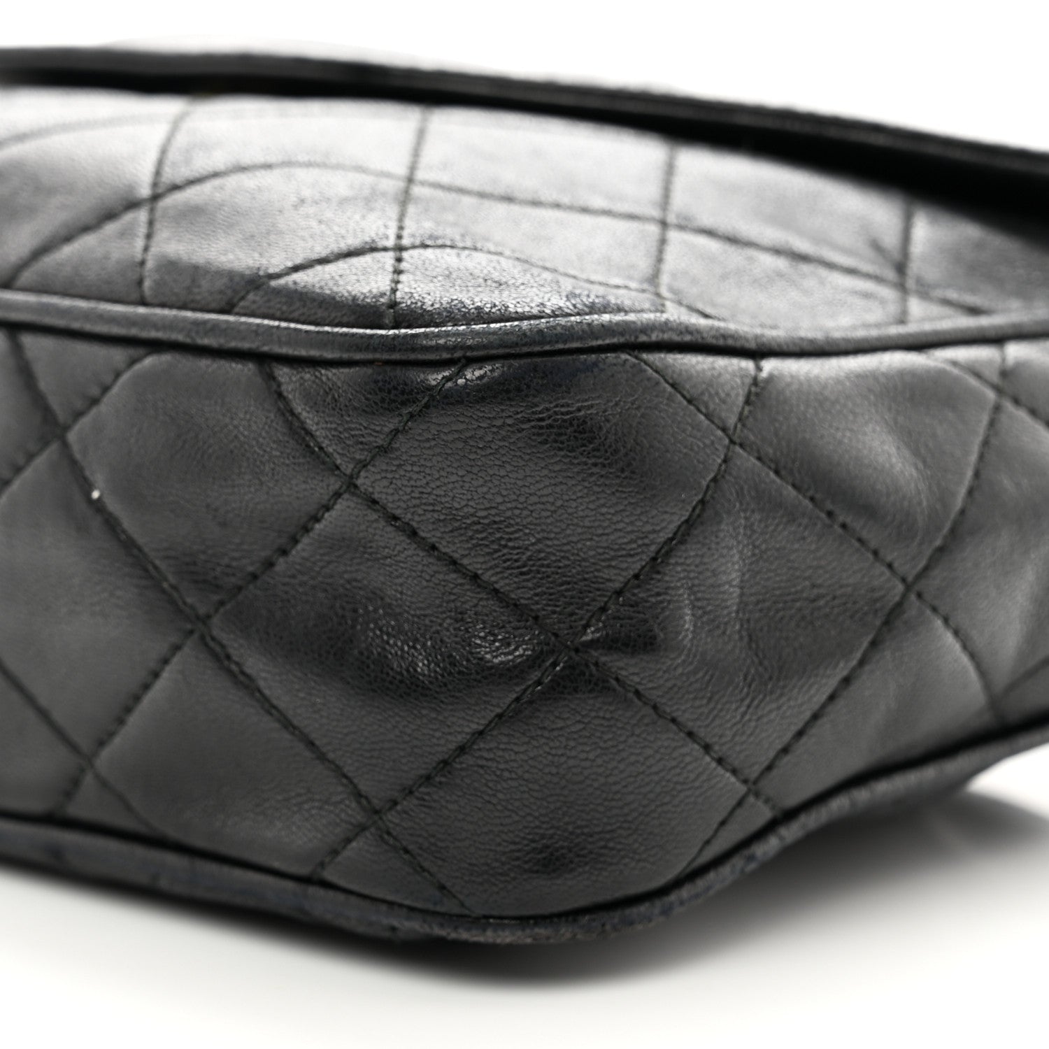 Chanel Lambskin Quilted CC Tassel Flap Black 11 of 12