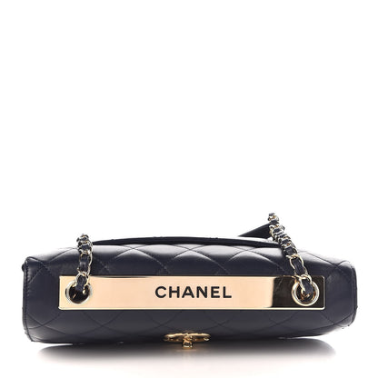 Chanel Lambskin Quilted Medium Trendy CC Flap Navy Blue 8 of 8