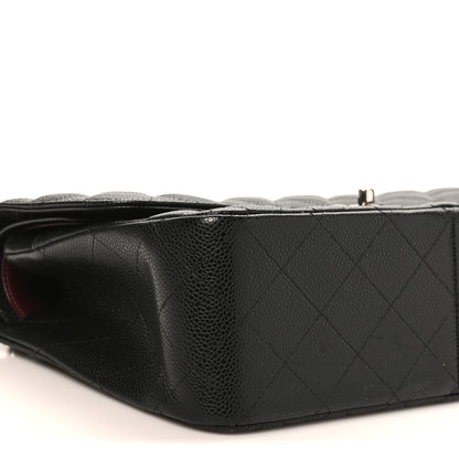 Chanel Caviar Quilted Jumbo Double Flap Black 9 of 10