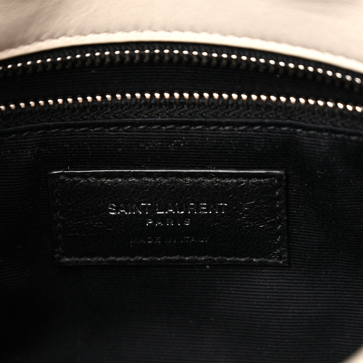 Lambskin Quilted Toy Loulou Puffer Monogram Chain Satchel Crema Soft