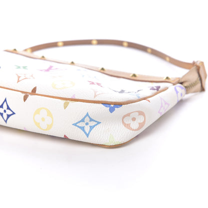 Louis Vuitton Monogram Multicolor Pochette Accessories White 10 of 14