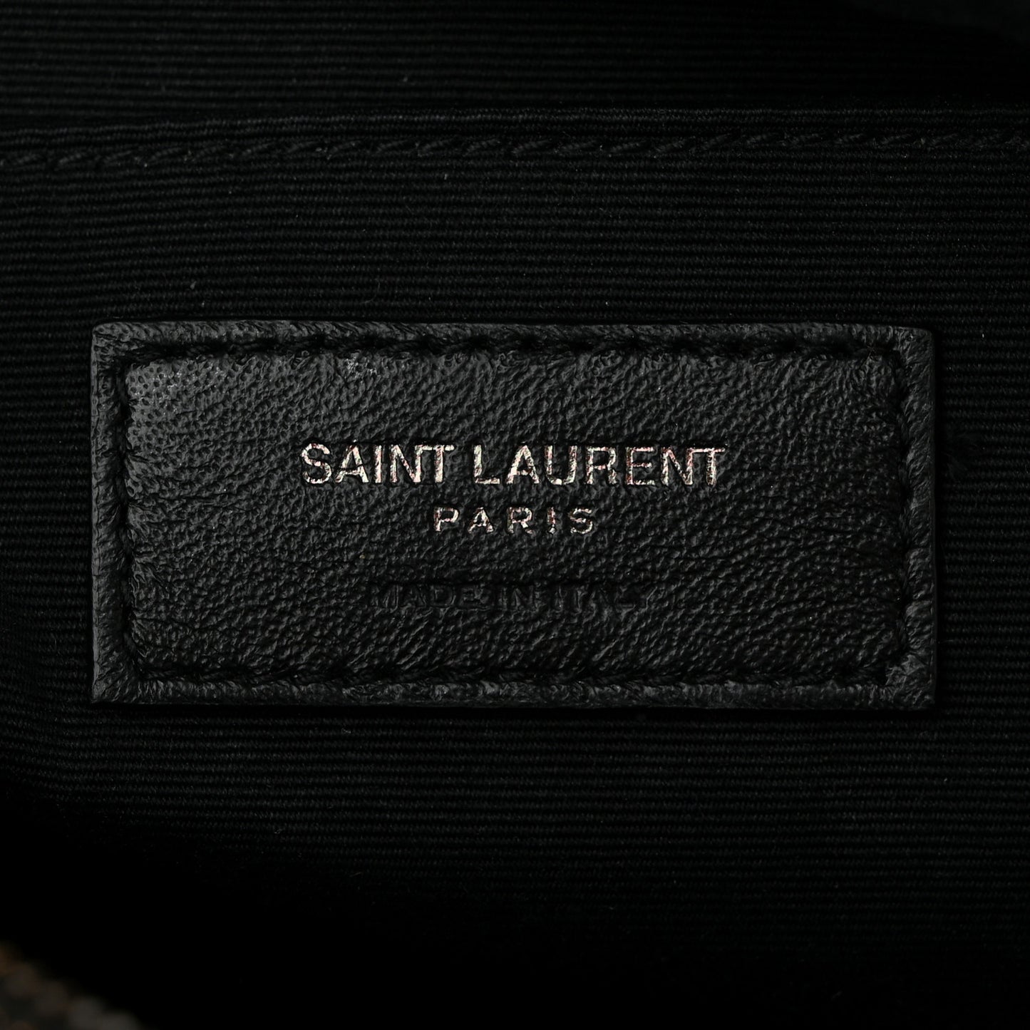 Calfskin Matelasse Monogram Monochrome Lou Camera Bag Black