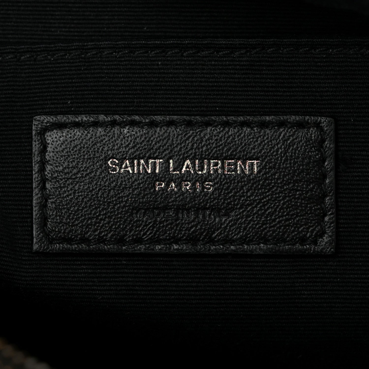Saint Laurent Calfskin Matelasse Monogram Monochrome Lou Camera Bag Black 6 of 10