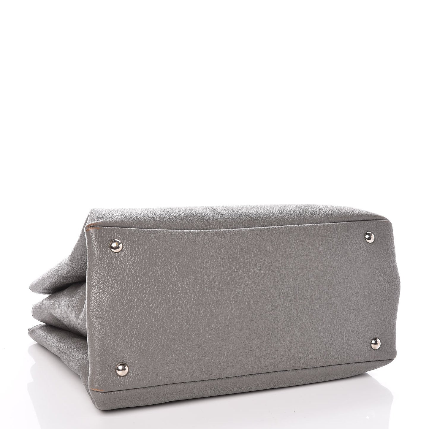 Goatskin Madras Top Handle Double Zip Tote Argilla