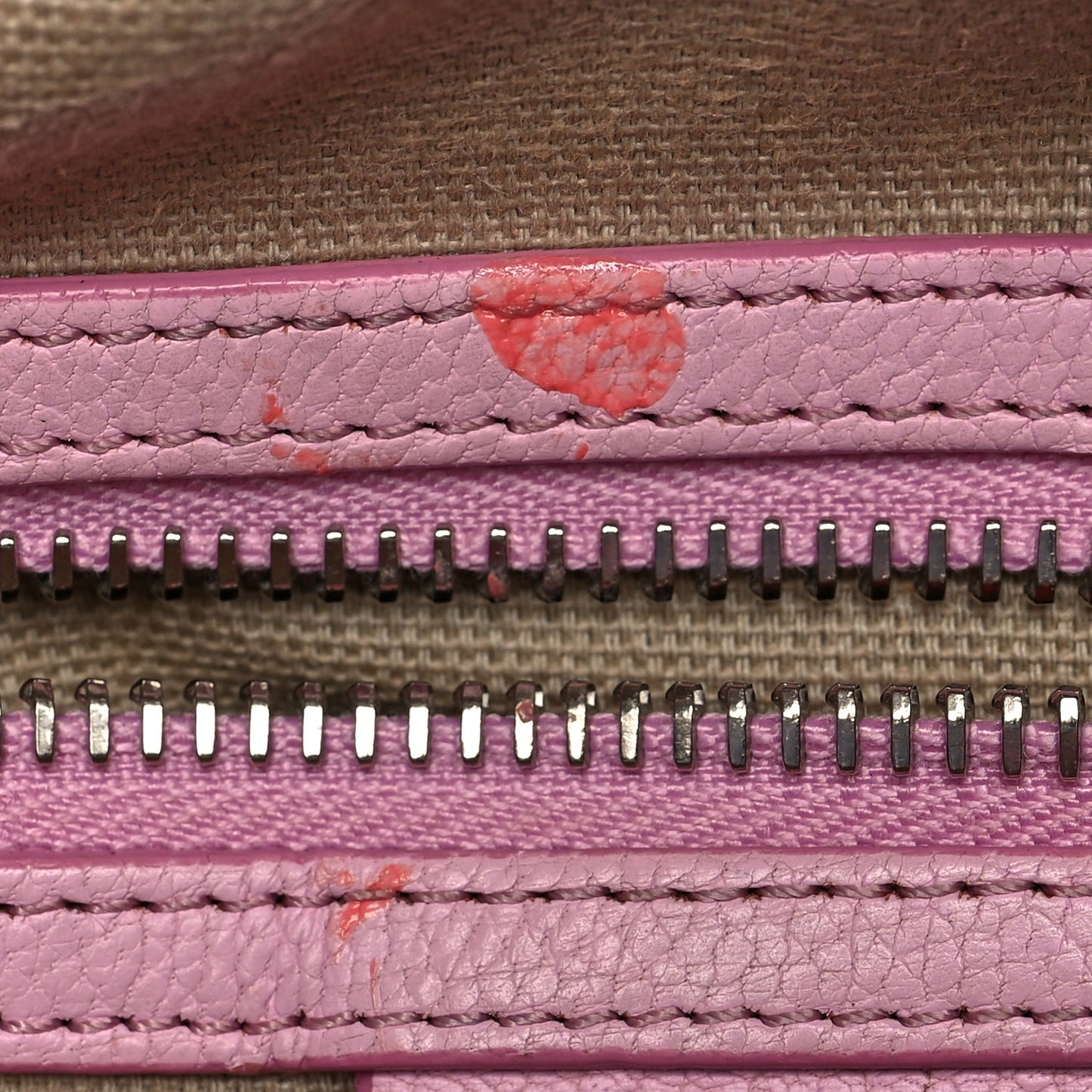 Sugar Goatskin Mini Antigona Bright Pink