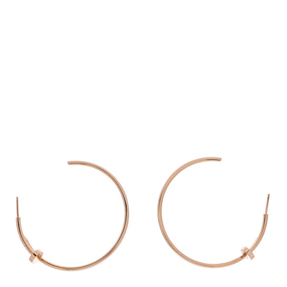 Cartier 18K Pink Gold Large Juste Un Clou Hoop Earrings 3 of 4