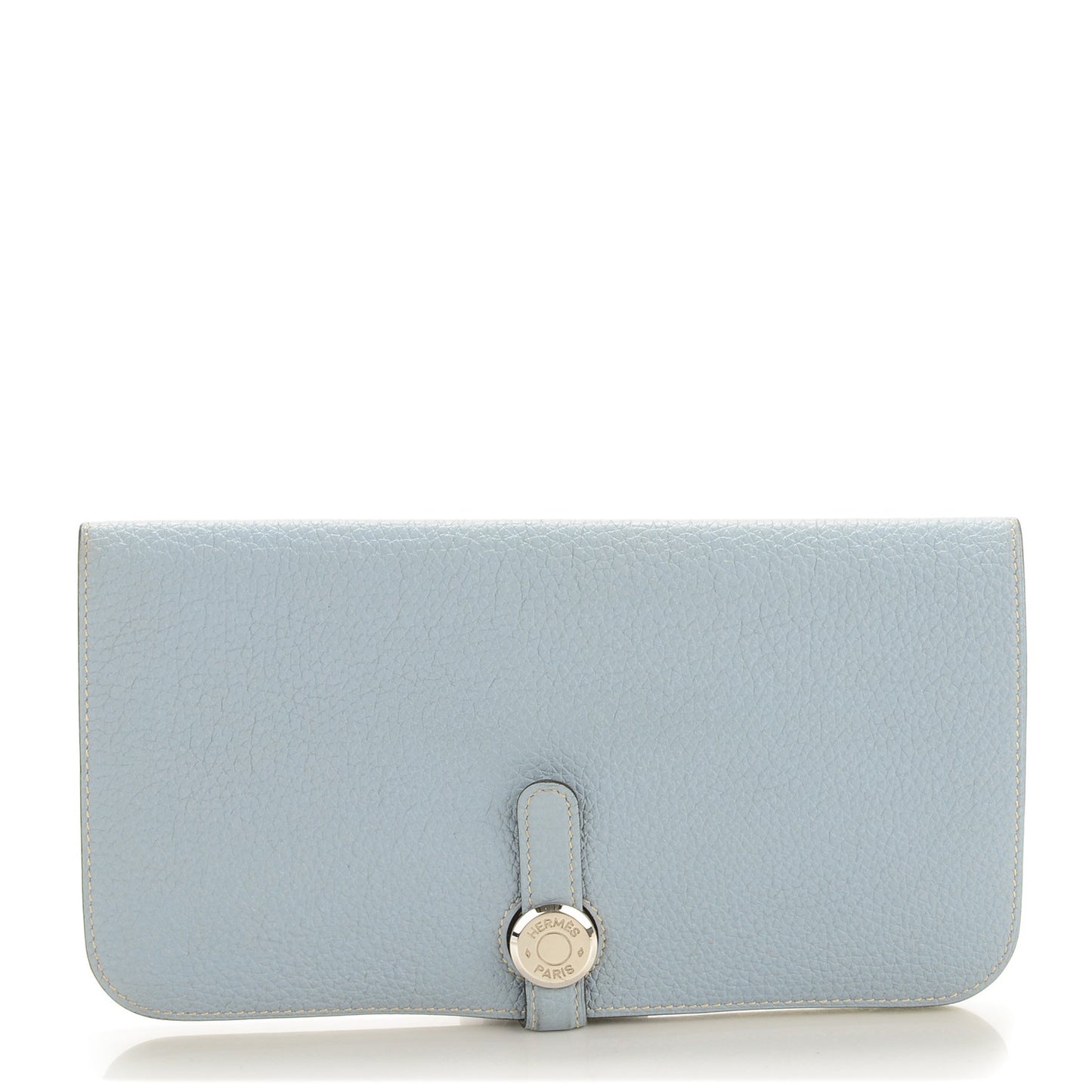 Togo Dogon Recto Verso Wallet Bleu Lin