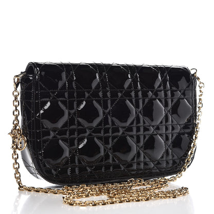 Christian Dior Patent Cannage Miss Dior Promenade Pouch Black 4 of 8