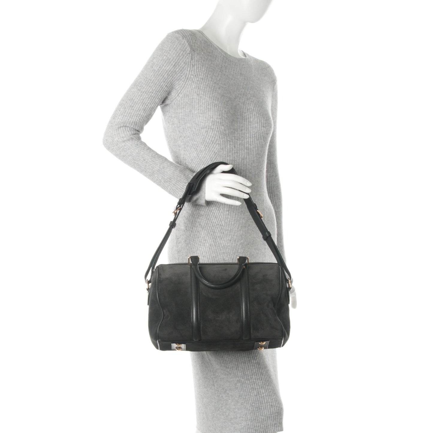Suede Calfskin SC Bag PM Asphalt