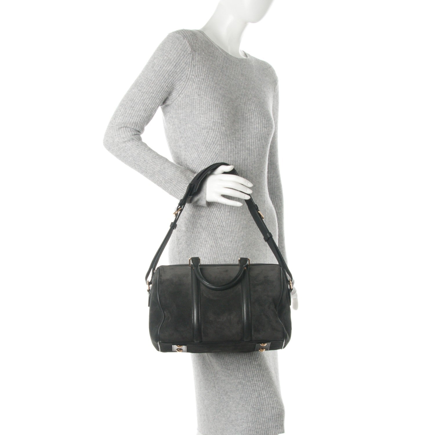Louis Vuitton Suede Calfskin SC Bag PM Asphalt 2 of 7