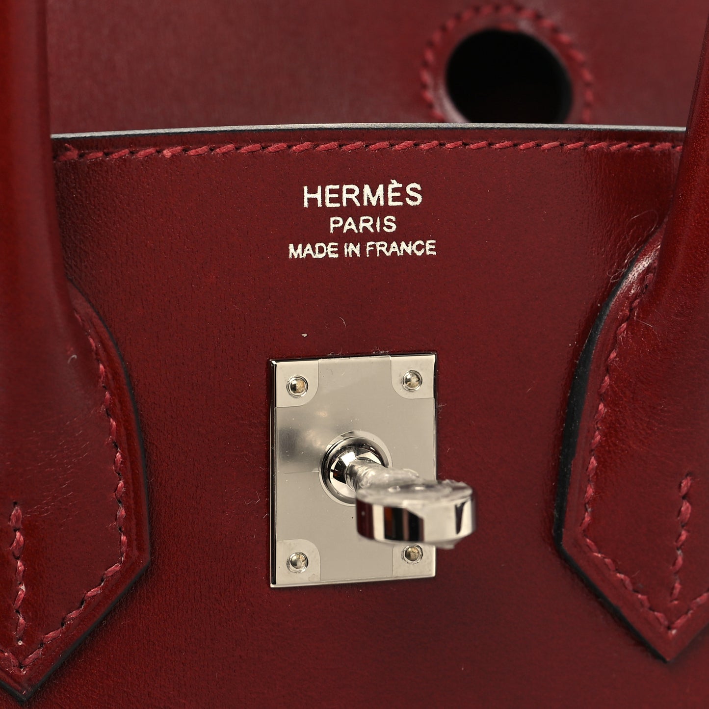 Box Birkin Sellier 25 Rouge H