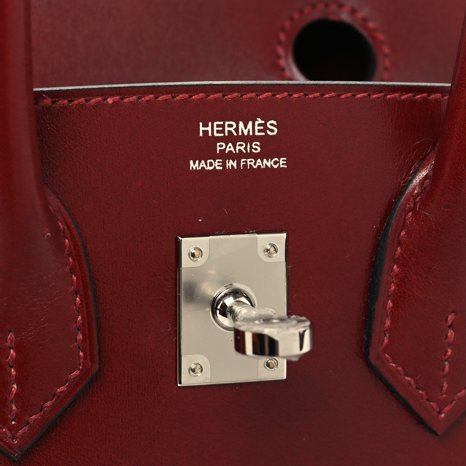 Hermes Box Birkin Sellier 25 Rouge H 6 of 13