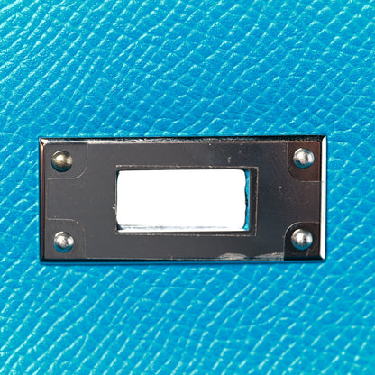 Hermes Epsom Kelly Sellier 32 Bleu Frida 31 of 36