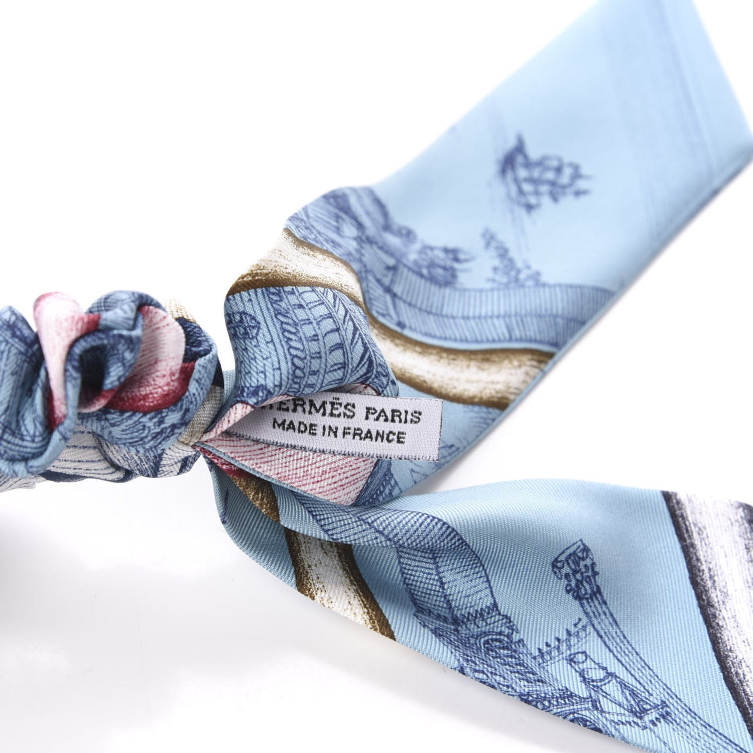 Hermes Silk Twilly Scrunchie 2 of 2