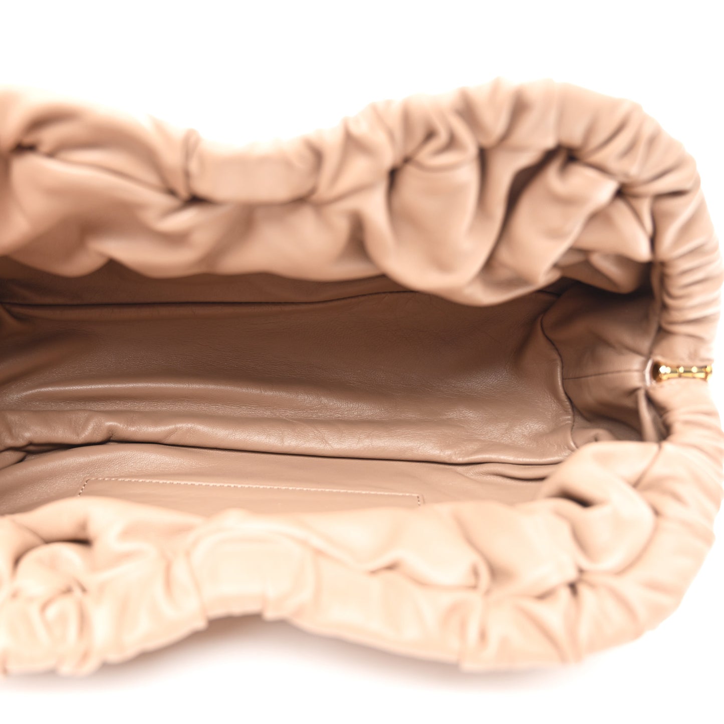 Lambskin Cloud Clutch Biscotto