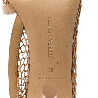 Bottega Veneta Mesh Nappa Chunky Chain Sandals 39 Beige Pony 7 of 7