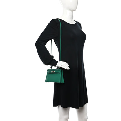 Hermes Epsom Mini Kelly Sellier 20 Vert Vertigo 2 of 10