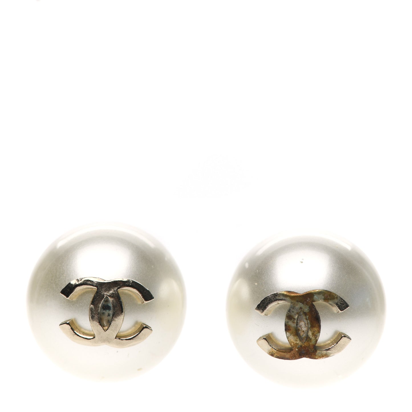 Pearl CC Large Earrings Gold