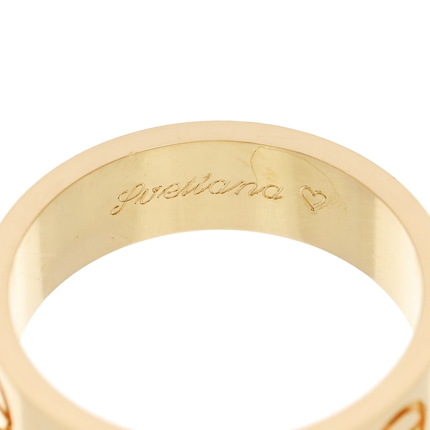 18K Yellow Gold 5.5mm LOVE Ring 53 6.5
