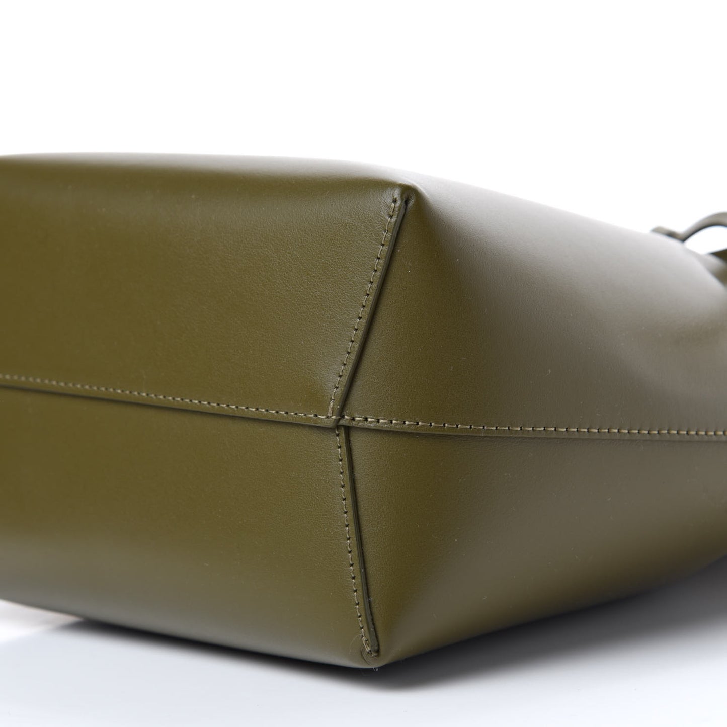 Calfskin Mini Bucket Bag Olive