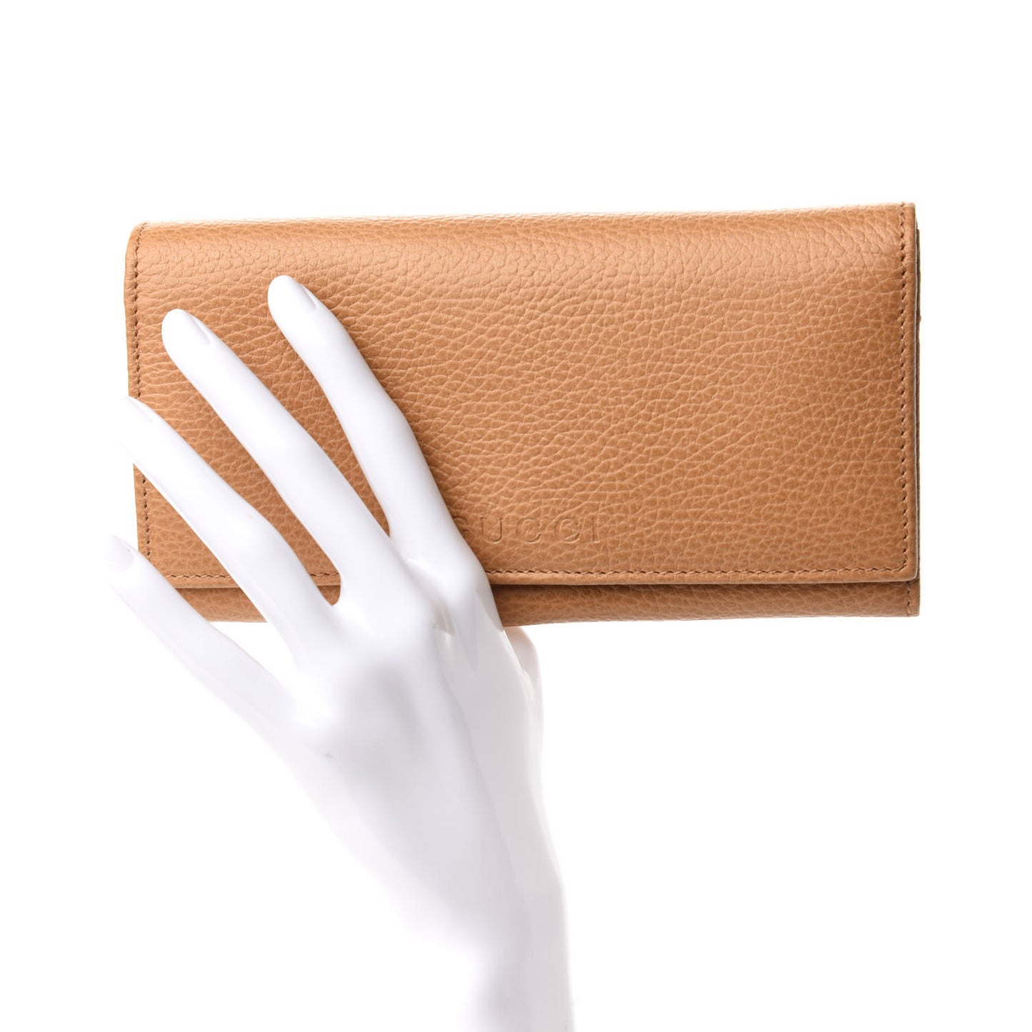 Dollar Calfskin Continental Flap Wallet Whisky