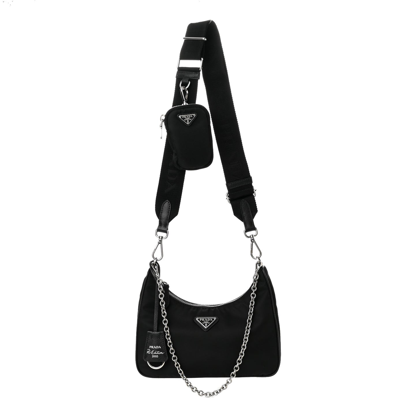 Nylon Re-Edition 2005 Shoulder Bag Black